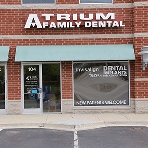 Outside view of Atrium Family Dental of New Lenox