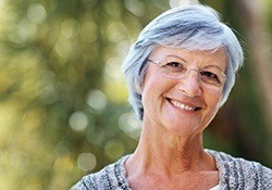 elderly woman smiling 