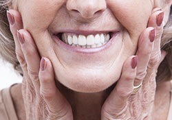 Closeup of full healthy smile