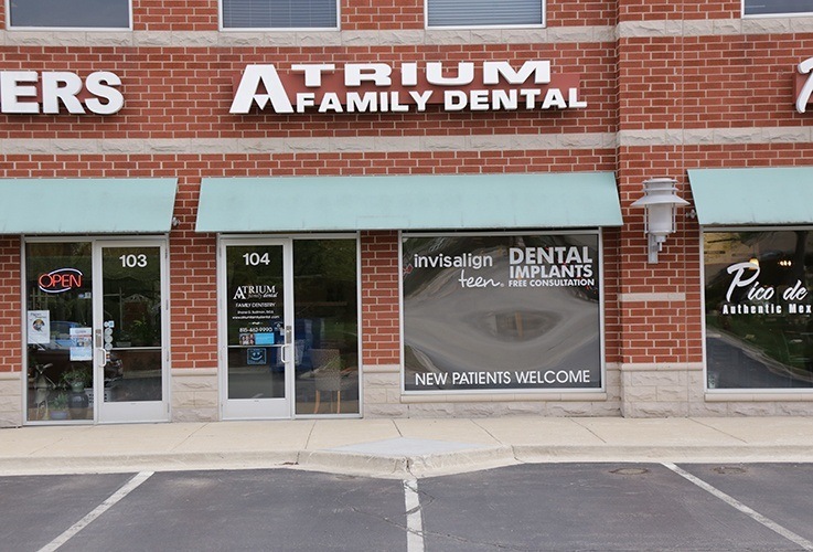 Outside view of Atrium Family Dental