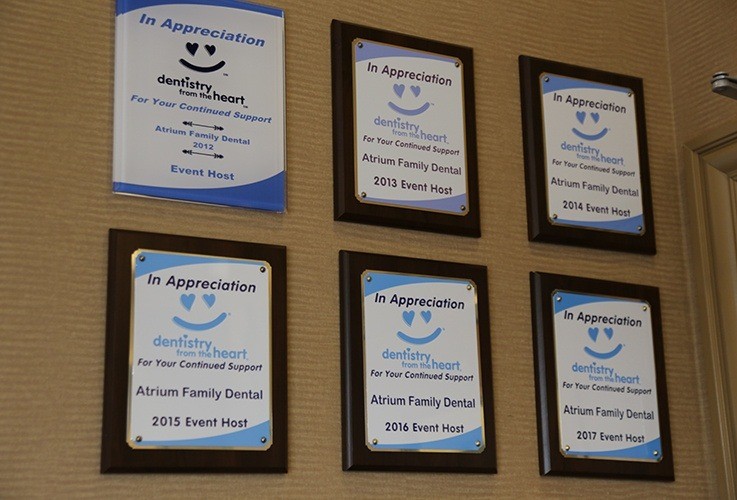Dentistry from the Heart community oral health program certificates