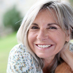 Older woman with healthy smile