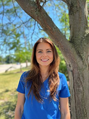 Registered dental hygienist Courtney