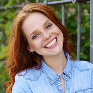 Young woman with beautiful white smile