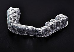 Clear occlusal splint