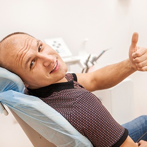 Man in dental chair